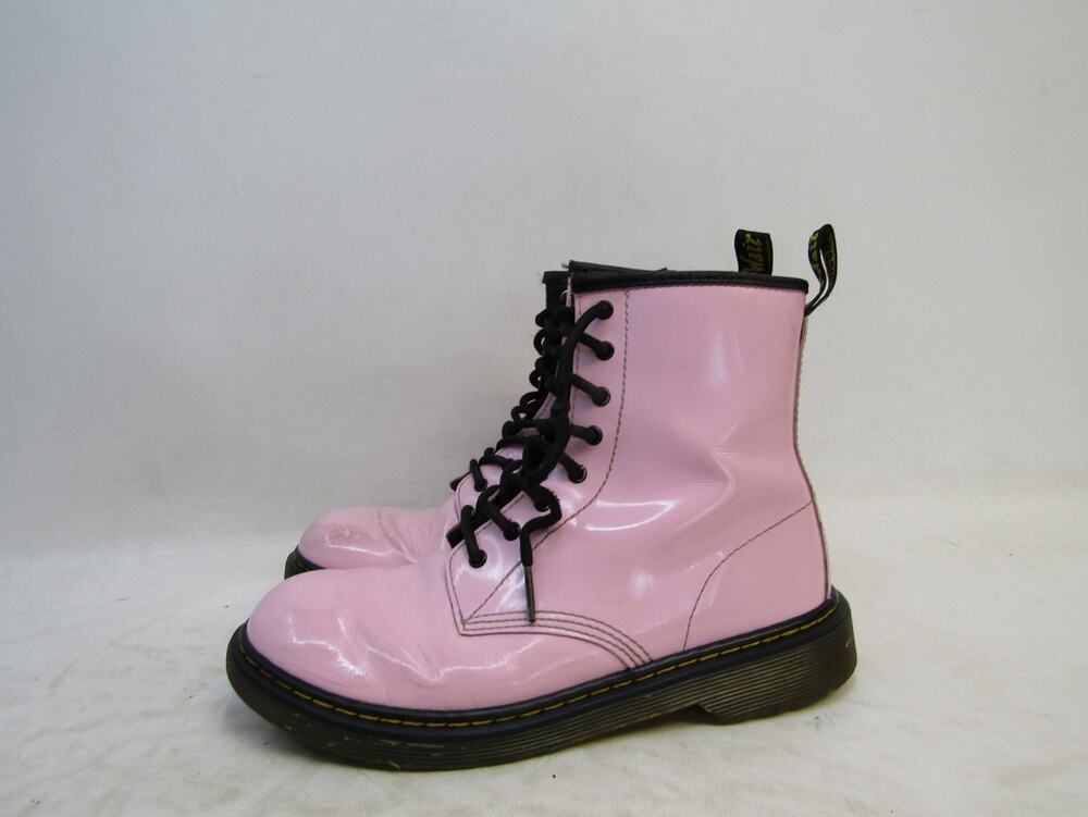 Dr. Martens Womens Size 7 M Pink Leather Zip 8 Eye Ankle Fashion Boots Bootie